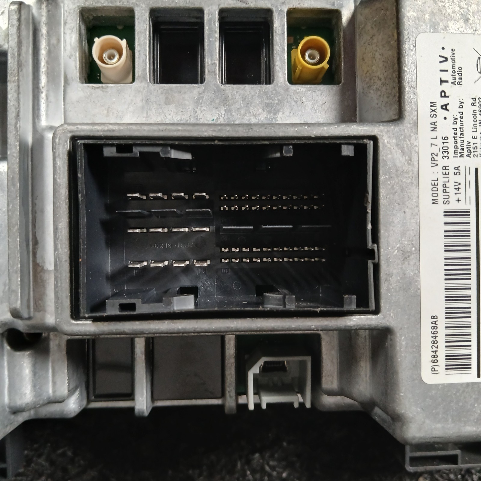 DODGE CHARGER Display and receiver 7.0" screen w/(SiriusXM) 68428468AB 18 20