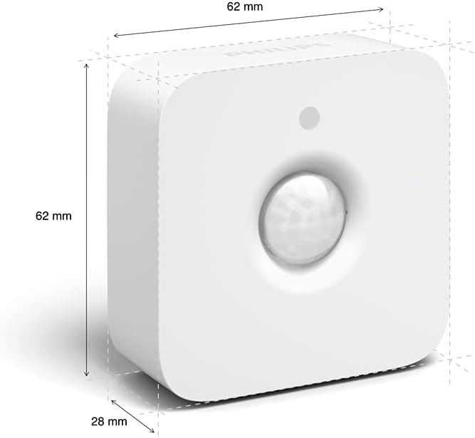 Philips Hue Motion Sensor - Wireless Battery Powered Smart Home Lighting Control