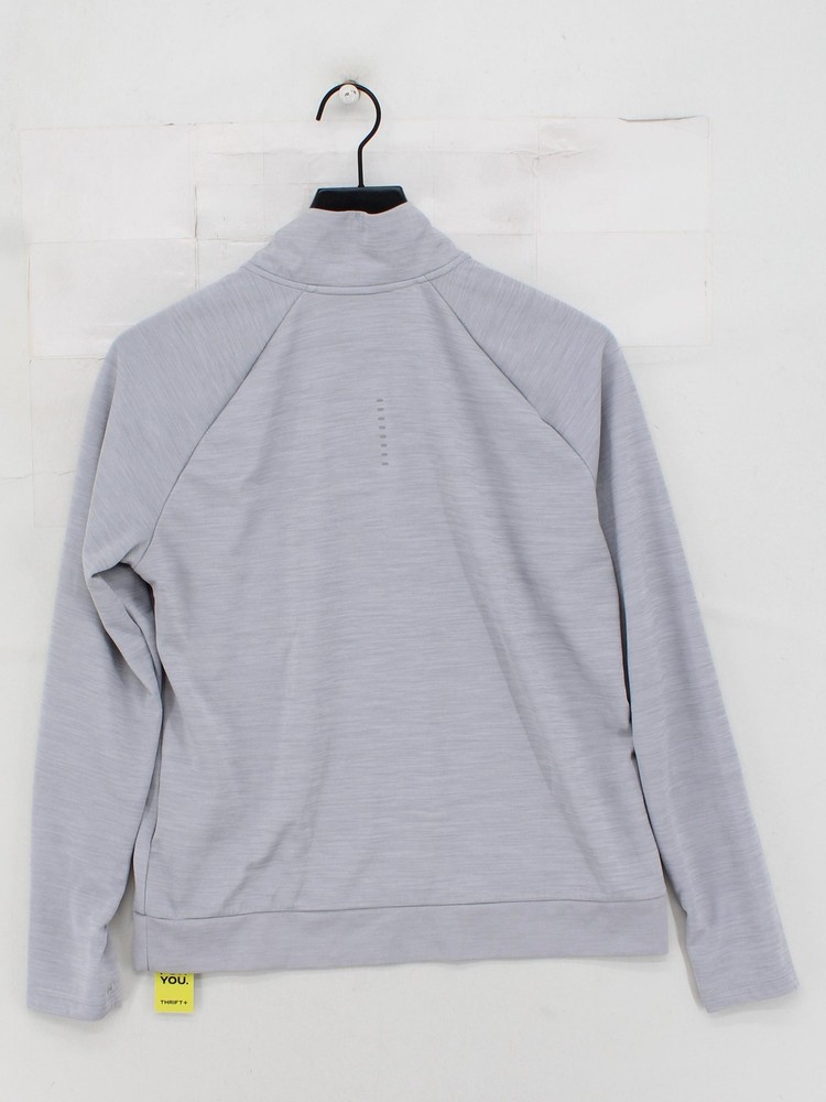 Nike Men's Loungewear M Grey 100% Polyester Mock Neck Basic