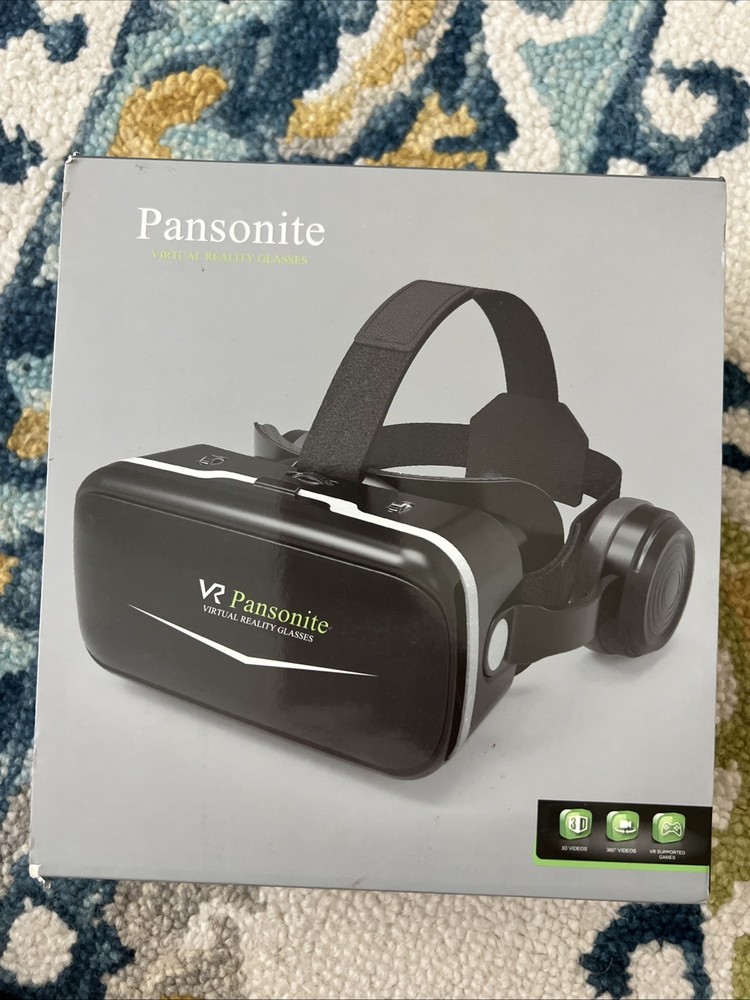 Pansonite VR Headset 3D Glasses Virtual Reality w/ Remote Controller
