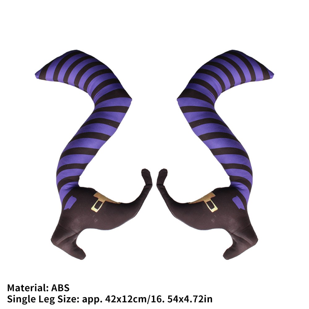 Halloween Evil Witch Legs Props Upside Down Wizard Feet TL
