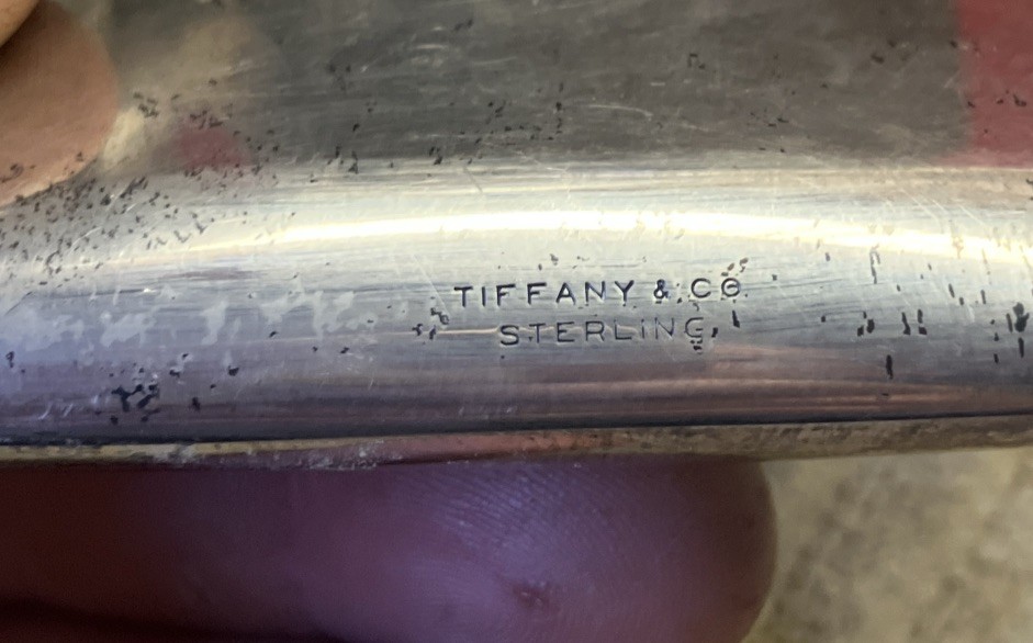 TIFFANY & CO Classy, Vintage, Heavy Sterling Silver FLASK, Engraved ⭐️B B C⭐️