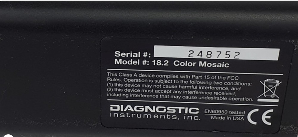 Diagnostic Instruments Insight 18.2 Color Mosaic Microscope Camera-Tested