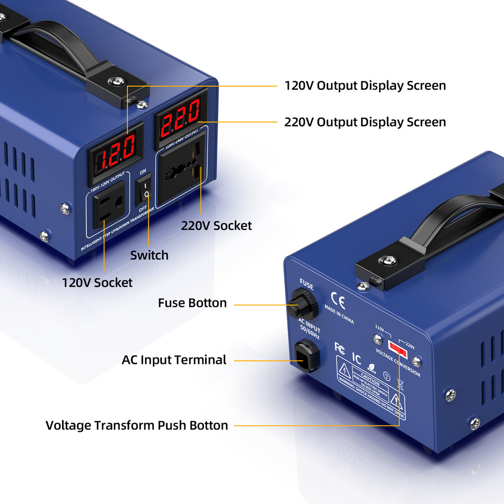 500VA 5000VA 6000VA 8000VA step-up/step-down voltage transformer converter