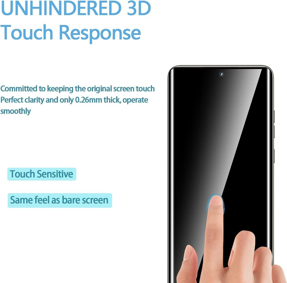 2 Pack 3D Screen Protector for Motorola Edge 2025 + 2 Pack Camera Lens Protector