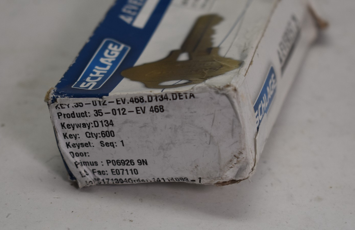 Lot of 50 Schlage Everest 29 .35-012-EV.468.D145.DETA Key Blanks D134 35-012-EV