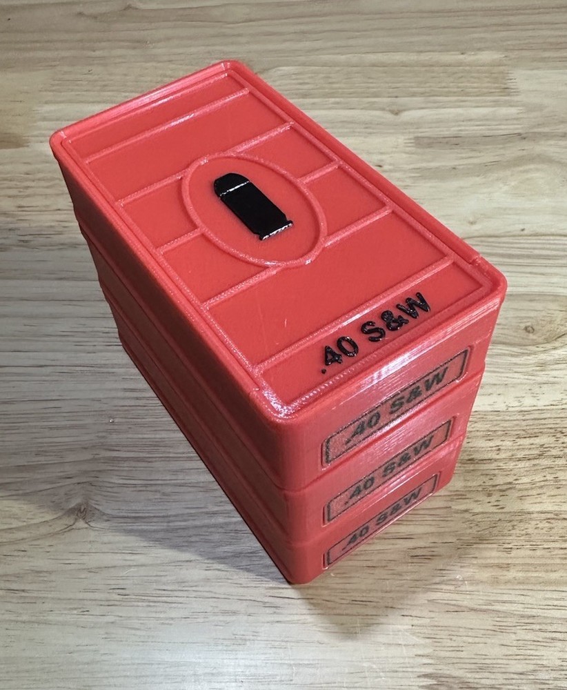 Stackable .40 S&W Ammo Box 50rd Capacity (3 Pack)