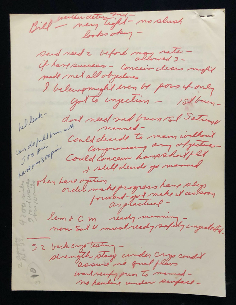 PROJECT APOLLO 6 REPORTER MARY BUBB'S COPY 1968 PRESS KIT GREAT NOTES SCRIBBLES