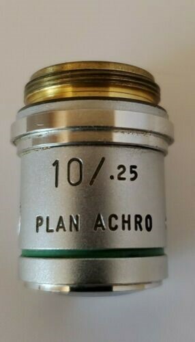 10X AO Plan Achro Objective CAT 1019 Microscope American Optical 10/.25