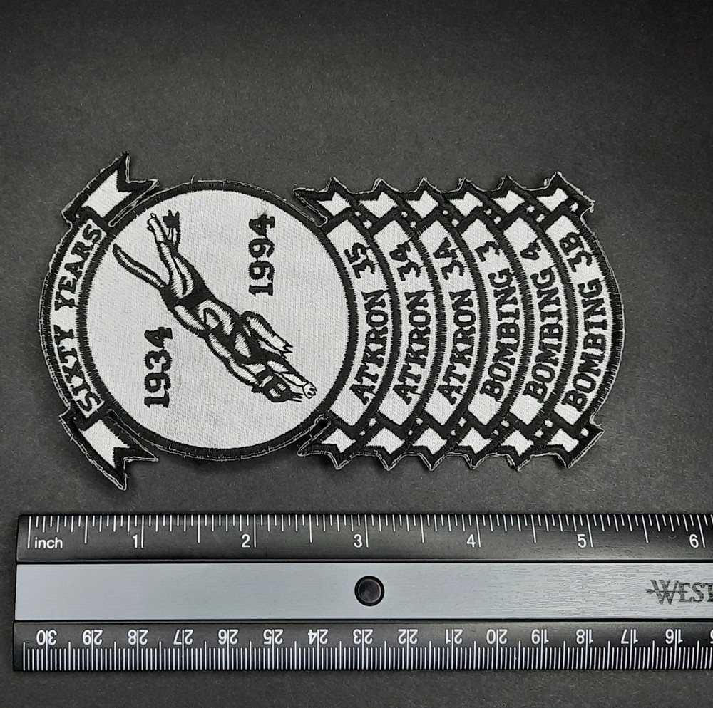 Original USN Patch Navy VA-35 Attack Squadron Black Panthers 1994 Sixty Years 60