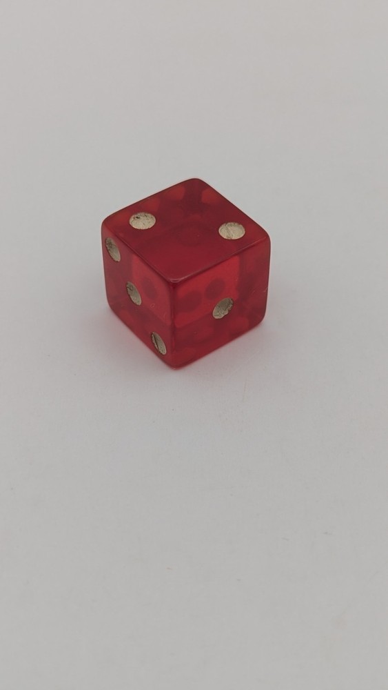 Vintage Cherry Translucent Bakelite Dice