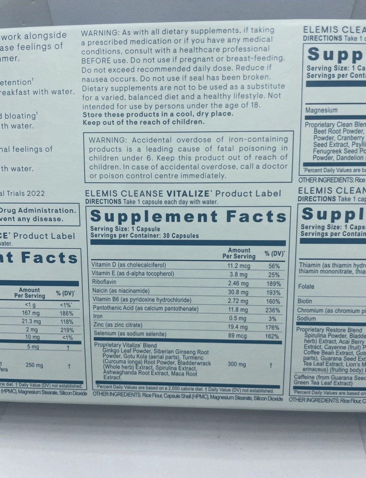 Elemis CLEANSE 90 Day Body Performance System Dietary Supplement Expires 2028