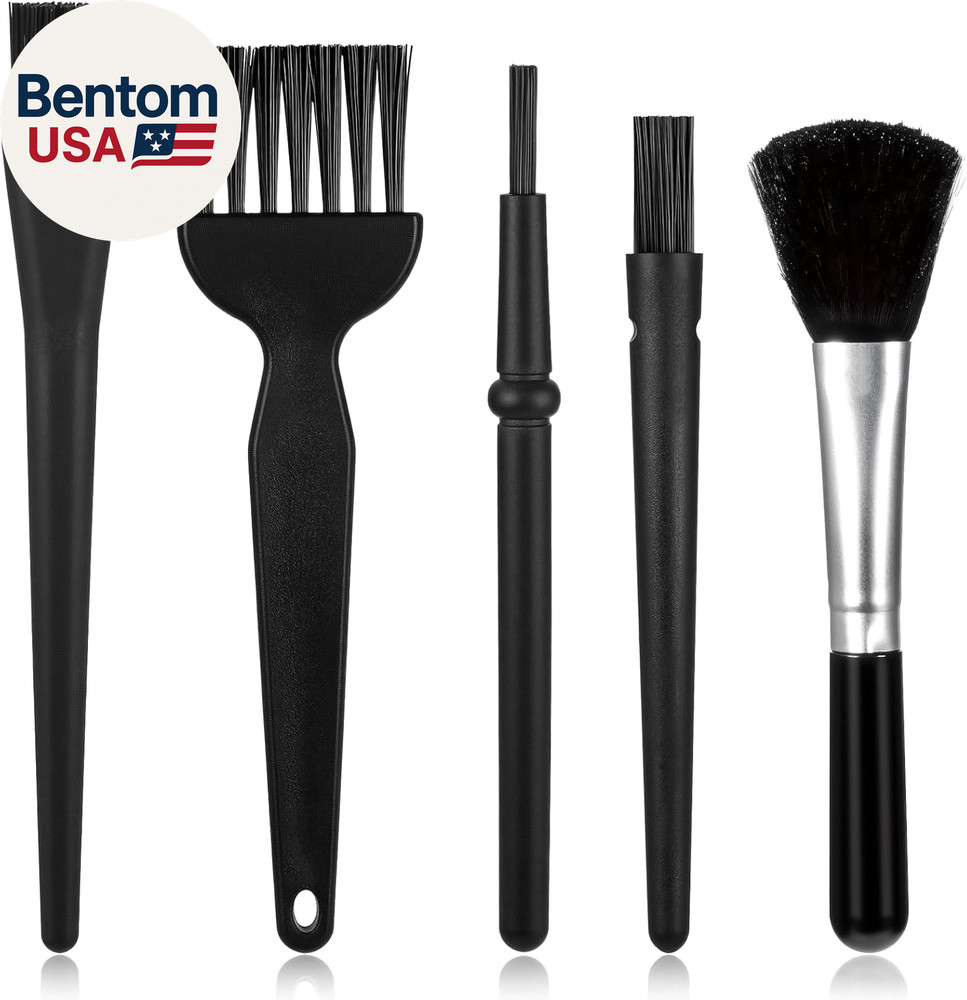 5 PCS Nylon anti Static Dusting Brush, Mini Keyboard Cleaning Brushes Kit Electr