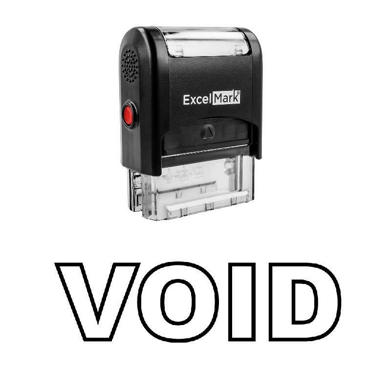 Outline VOID Stamp - Self-Inking / Black