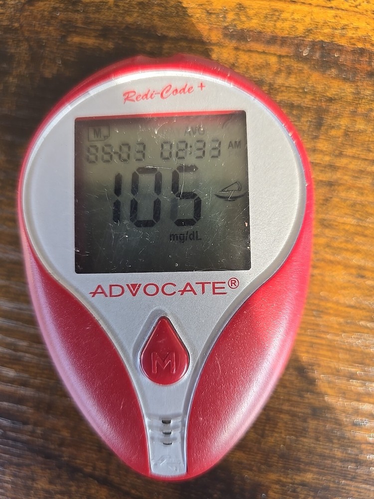 Advocate Redi-Code+ Speaking Glucose Meter Read