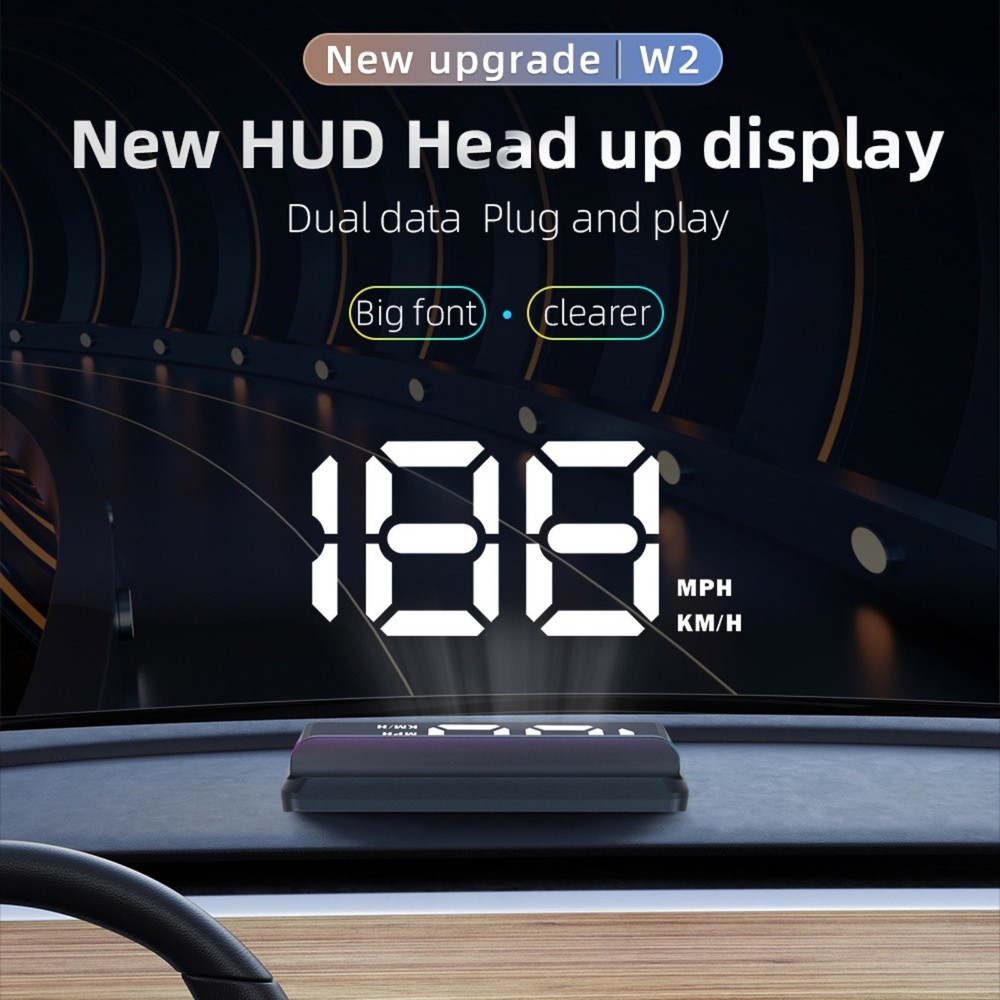 Car Head Up Display with LED Screen for Speed and Auto On with Engine Start