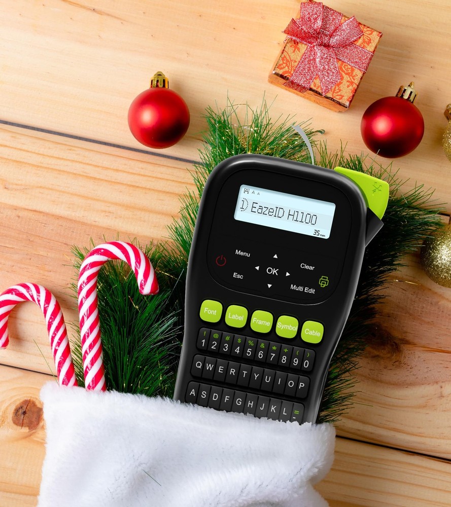 Industrial Label Maker Machine with-Tape Waterproof, Portable Cable Label Maker