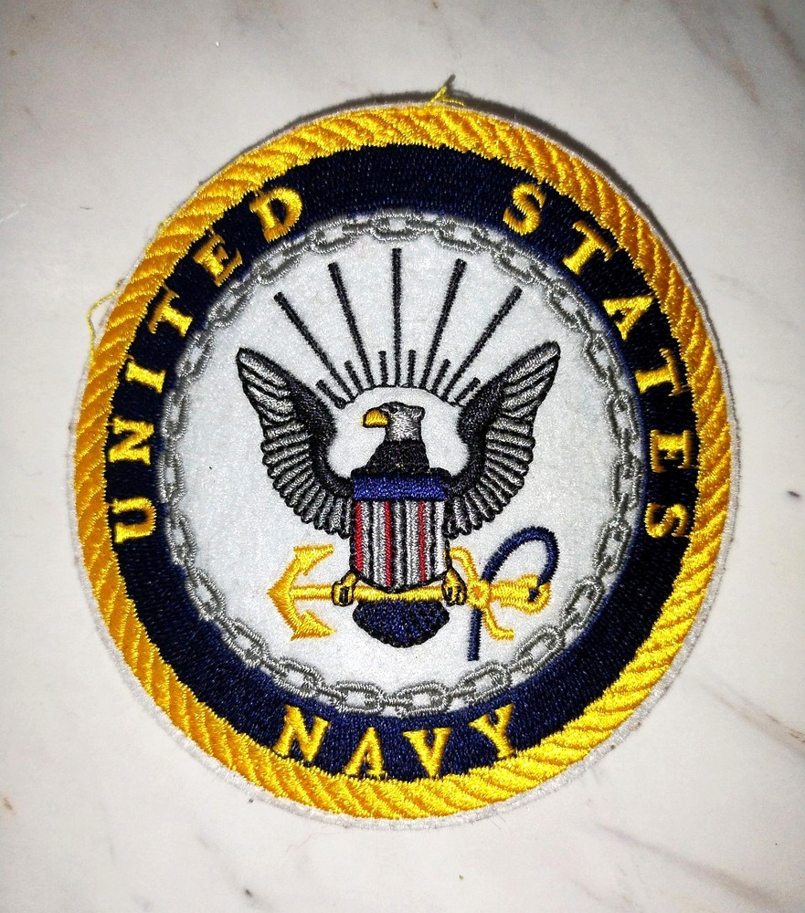 U.S. Navy Eagle Seal logo embroidered patch 4”
