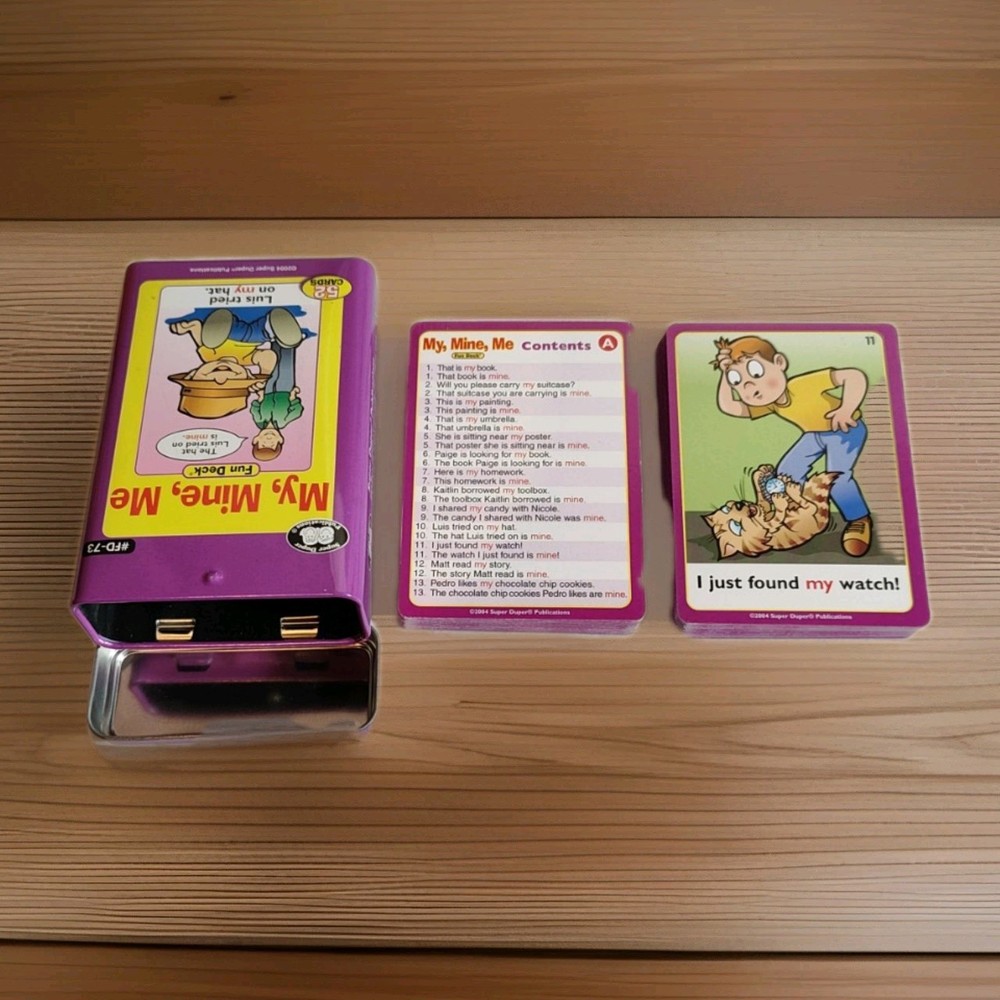 4 Super Duper Publications Fun Decks Speech Language Pathology Therapy Tools Lot