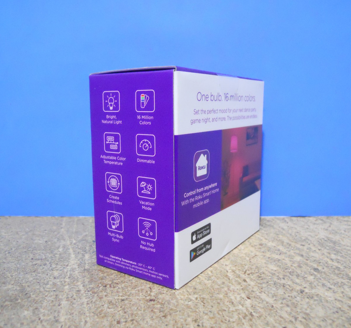 Roku Smart Home Smart Bulb SE (Color) 2-Pack with 16 Million Color Options 12 W