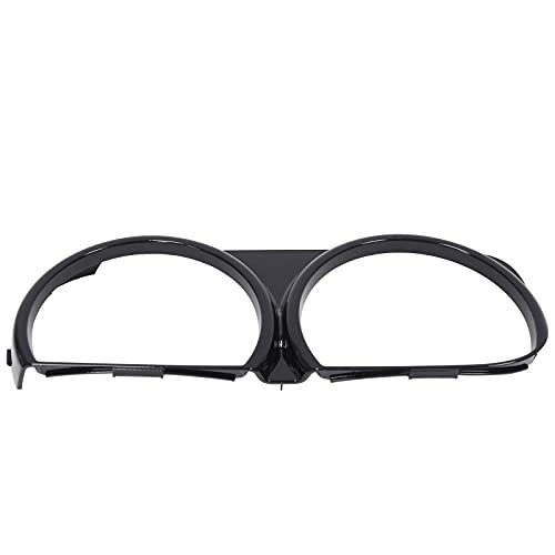 Headlight Bezel Covers Black for Dodge Challenger 2015-2023 black