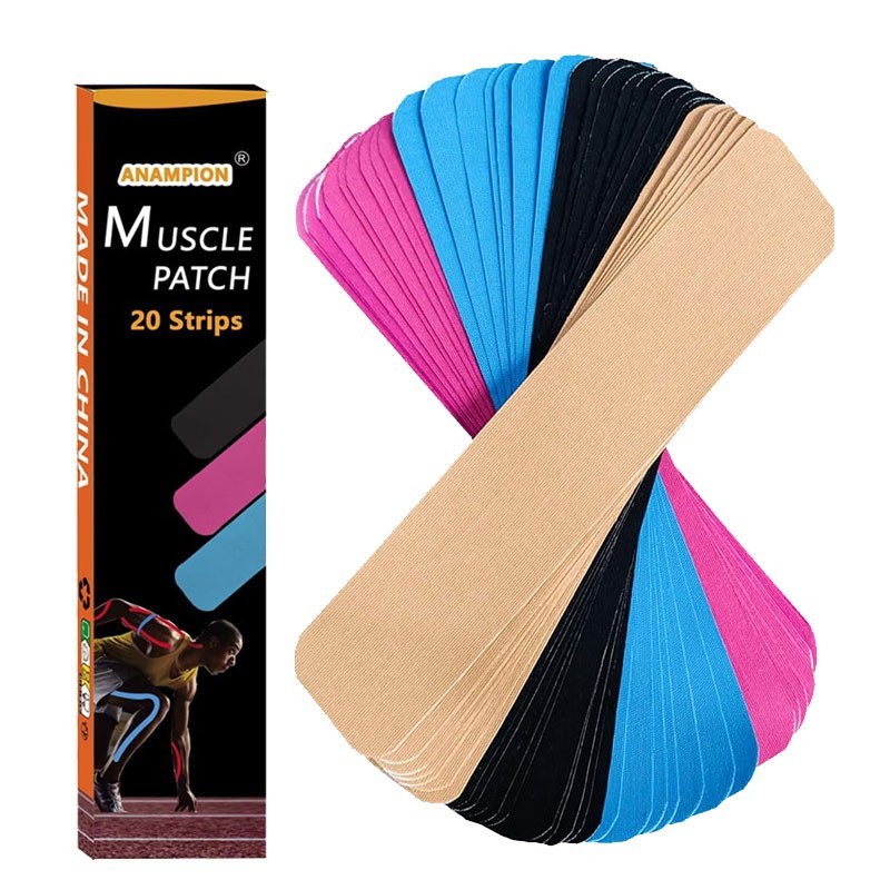 40 Strips Precut Kinesiology Tape Elastic Athletic Tape for Support and Recovery