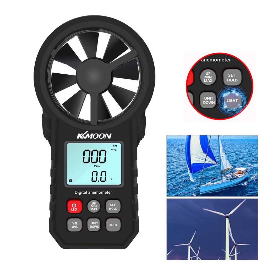 Handheld Anemometer Portable Wind Speed Meter CFM Meter Wind Gauge L2F3