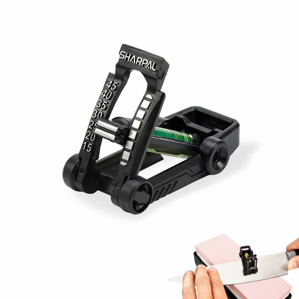 SHARPAL HOLDBUBBLE & ANGLE PYRAMID Whetstone Knife Blade Sharpener Angle Guide