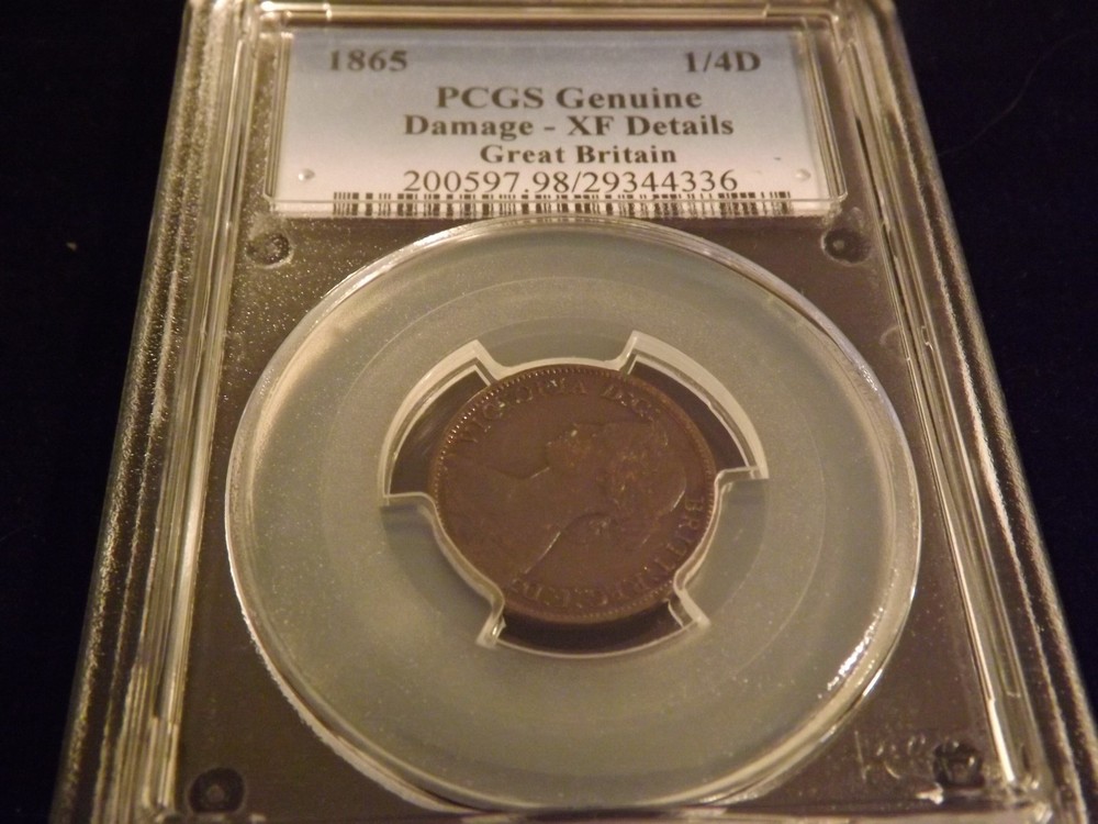1865  1/4 D         GREAT BRITAIN