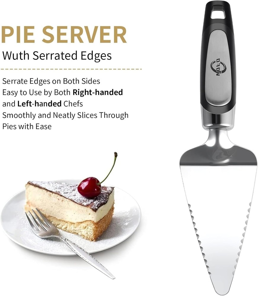 Lightweight Forged Stainless Steel Pie Server - Elegant & Versatile Kitchen Tool