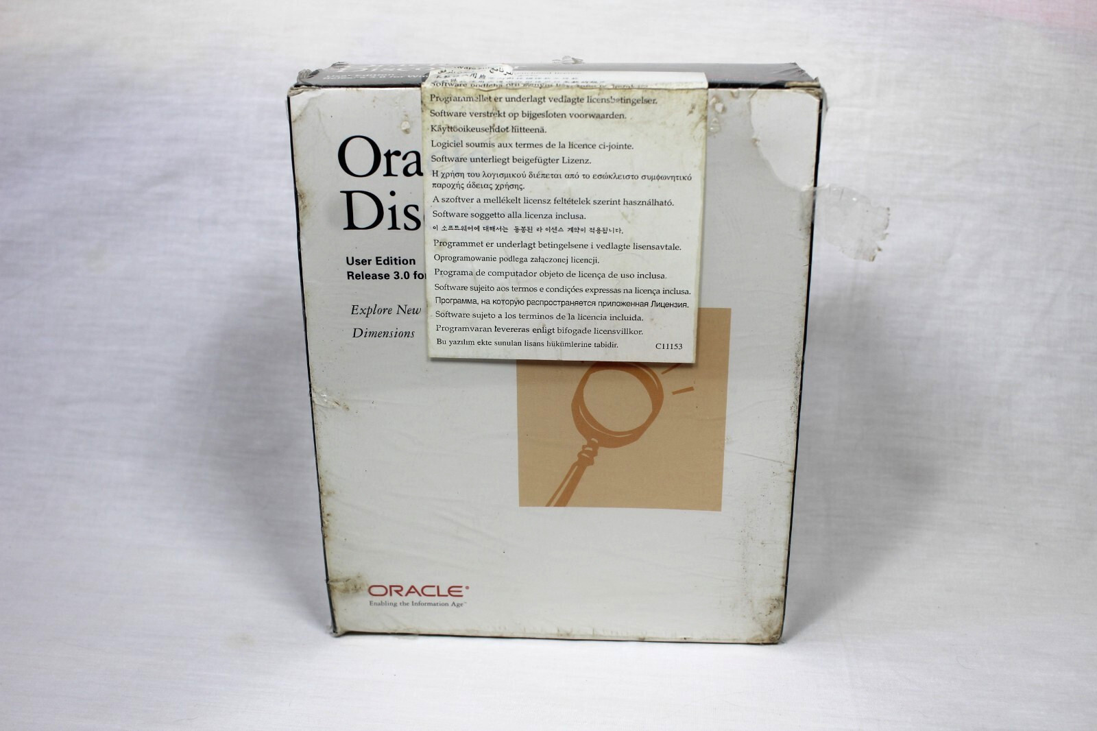 ORACLE DISCOVERER USER EDITION RELEASE 3.0 FOR WINDOWS NT/95 SOFTWARE -BRAND NEW