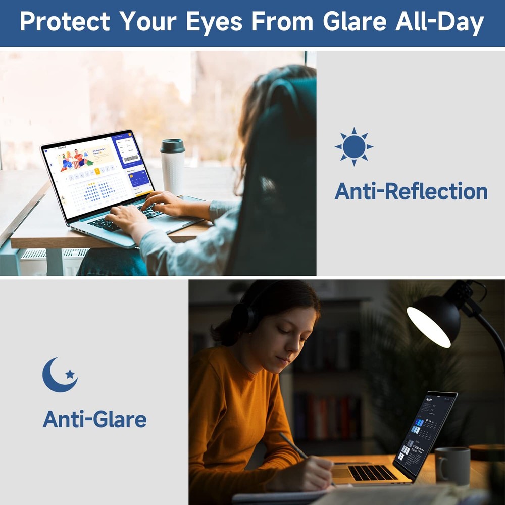 2 Pack Compatible with MacBook Pro 15 Inch Screen Protector Eye Protection An...