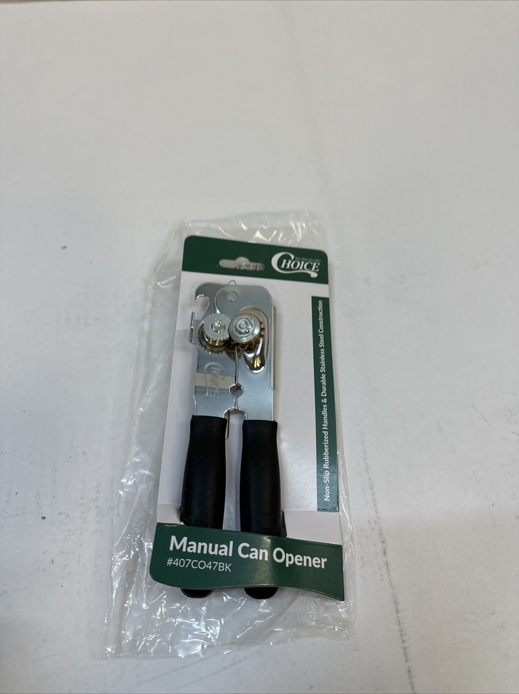 Choice Manual Can Opener with Black Handle