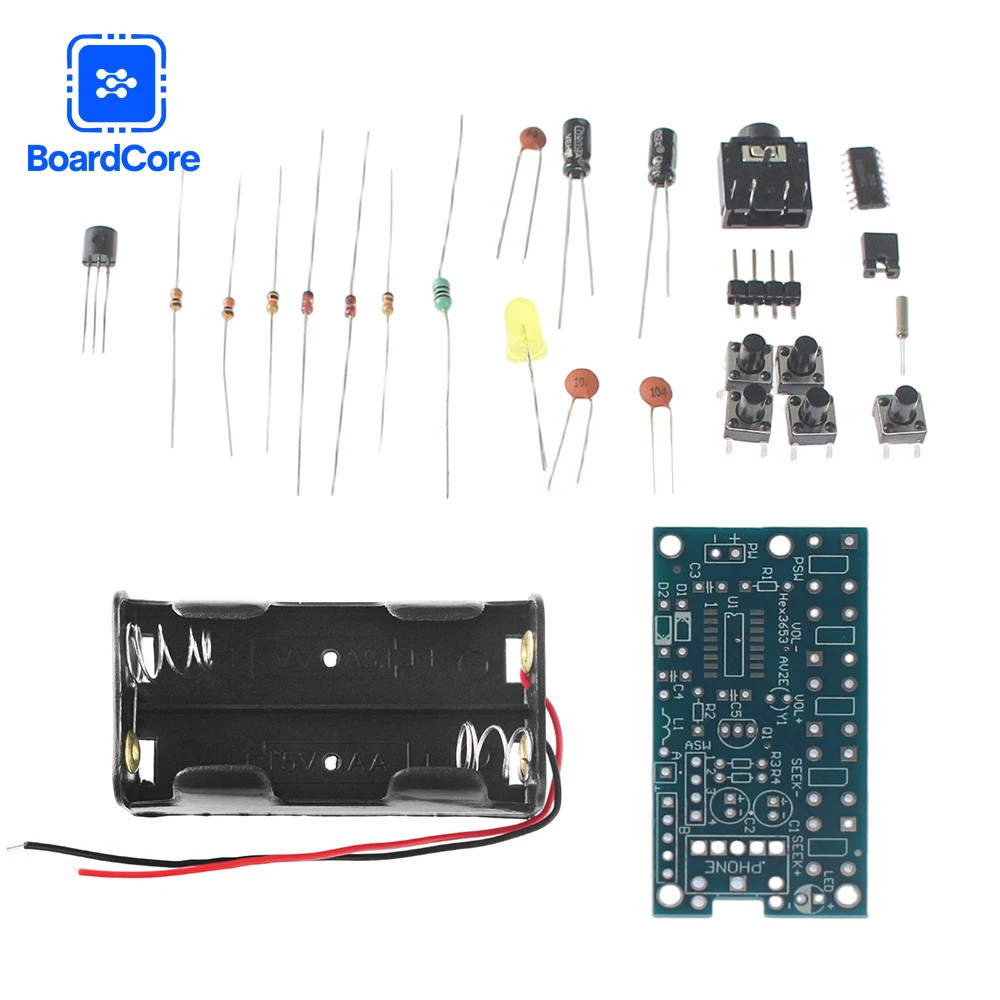 Wireless Stereo FM Radio Receiver Module 76-108MHz DIY Kit DC 1.8-3.6V PCB