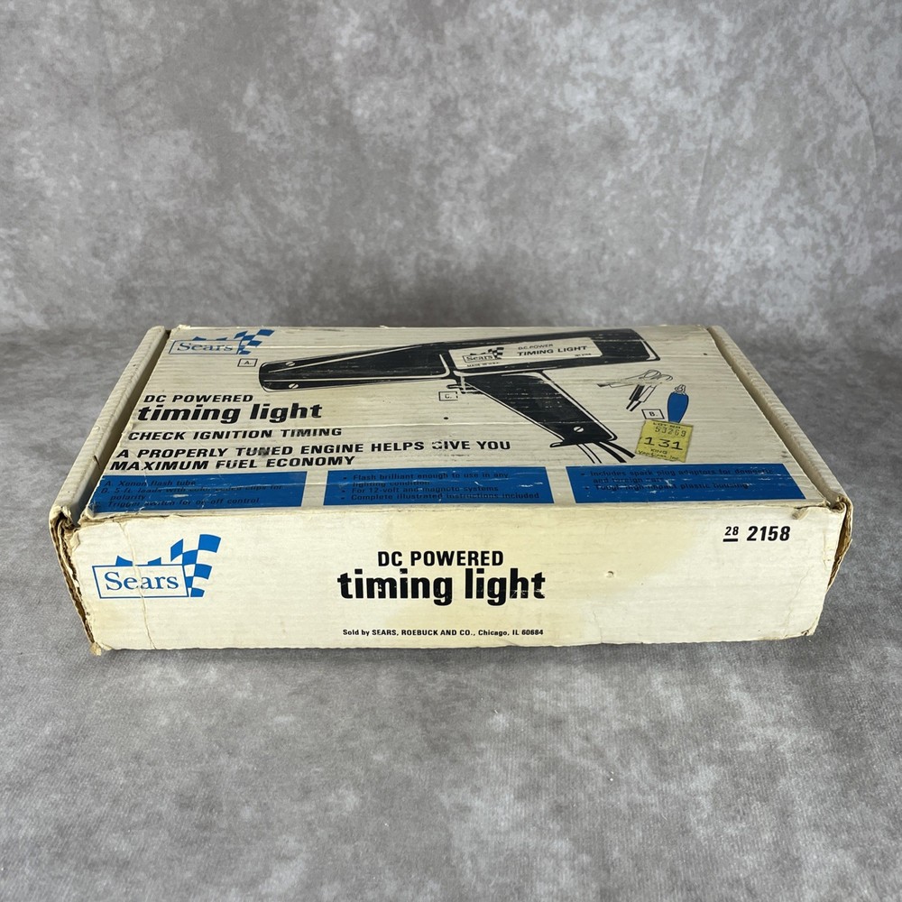 Vintage Sears Inductive Pickup DC Timing Light Model 161.2158 Untested