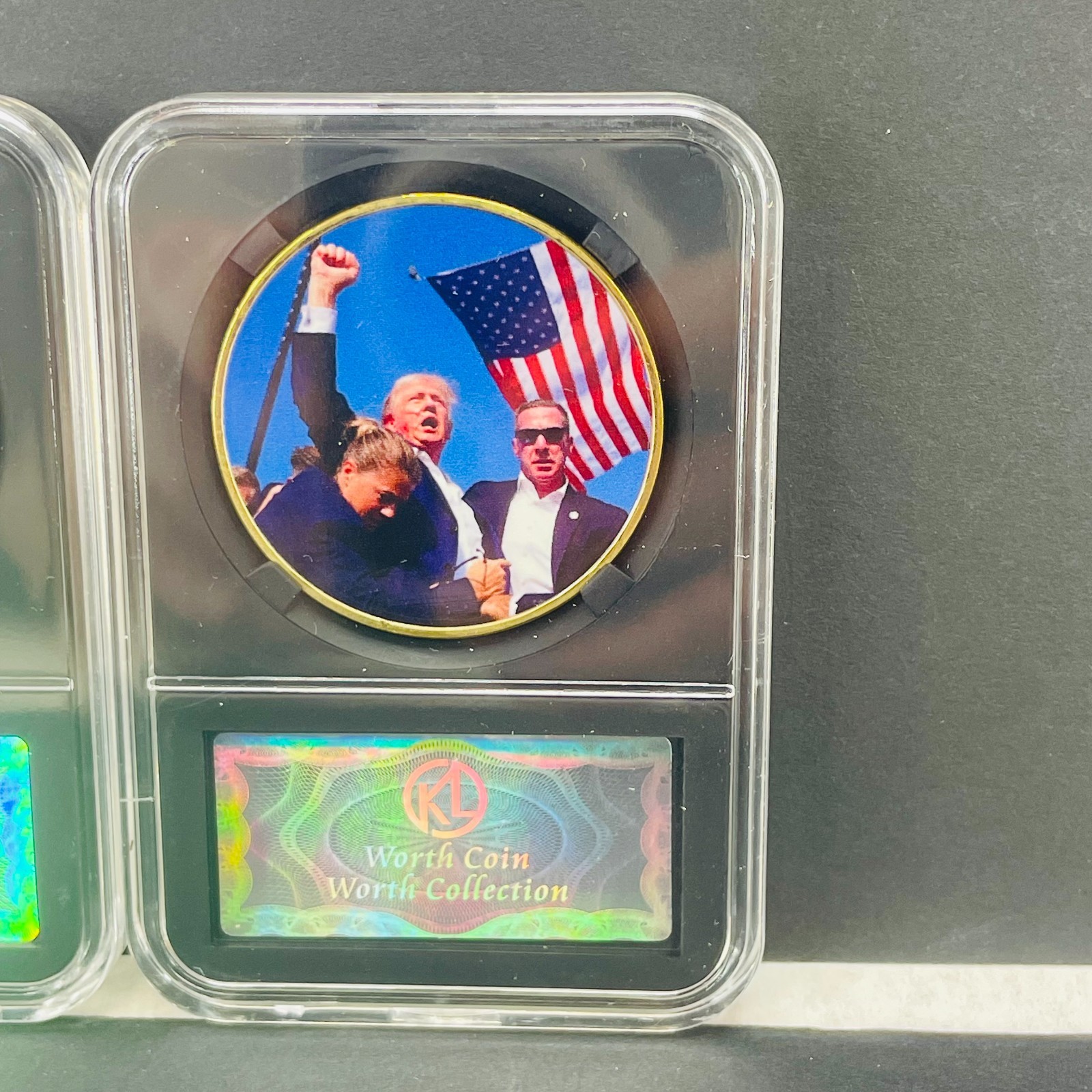 2024 Donald Trump President Gold Commemorative Challenge Coin (3 Pcs Set) MAGA