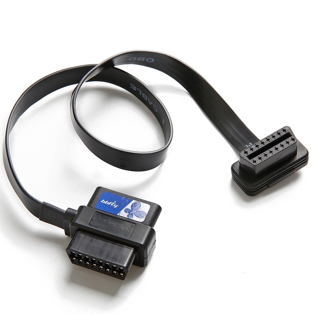 Compact OBD II 16 Pin Splitter Extension - 2FT for Scan Tools and Diagnostics