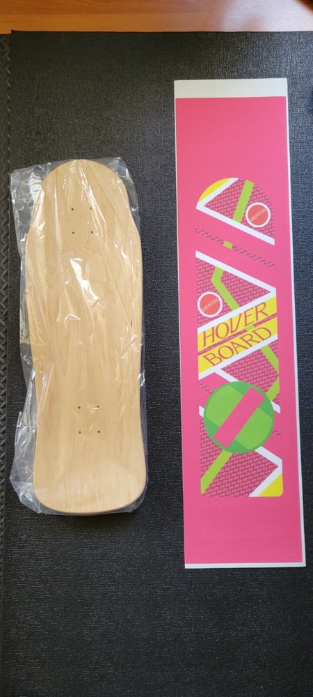 BTTF Hoverboard Custom Printed Skateboard + Griptape 7 Ply Tony Hawk Shape