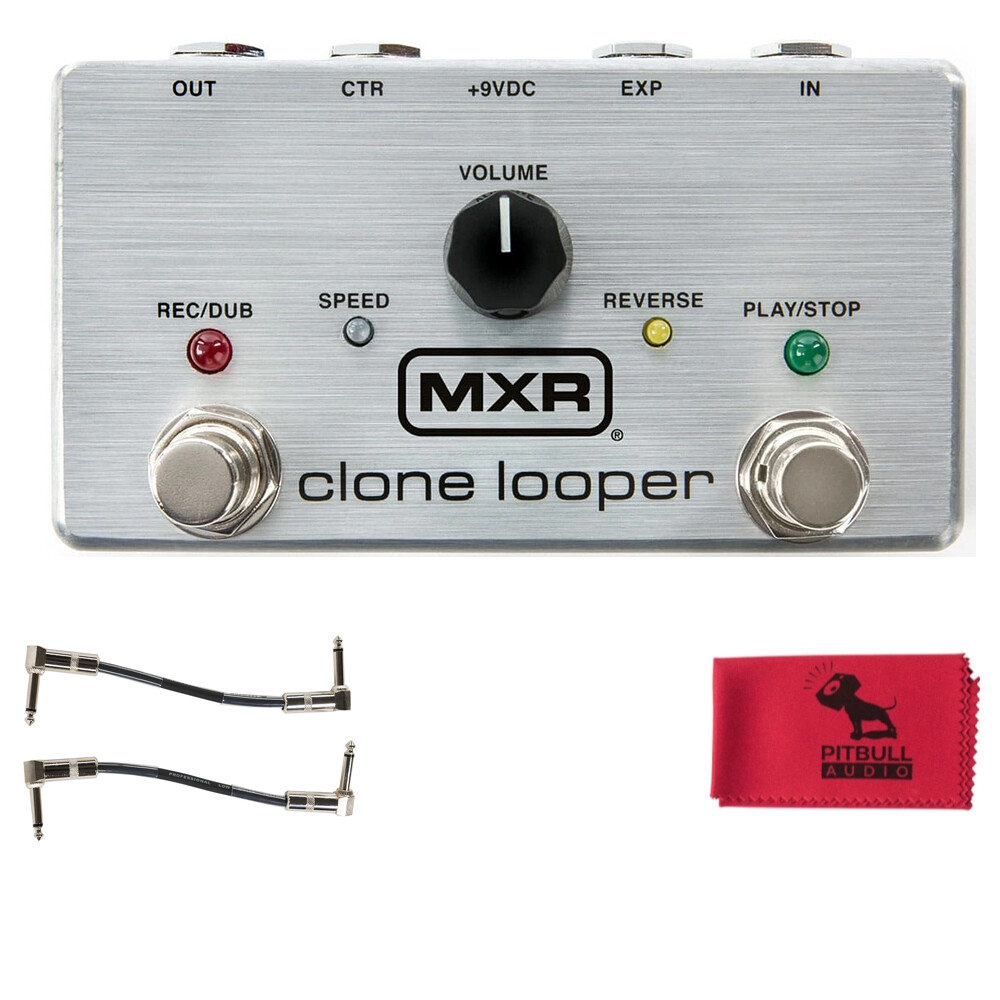 MXR M303 Clone Looper Guitar Effects Pedal w/ Patch Cables & Cloth