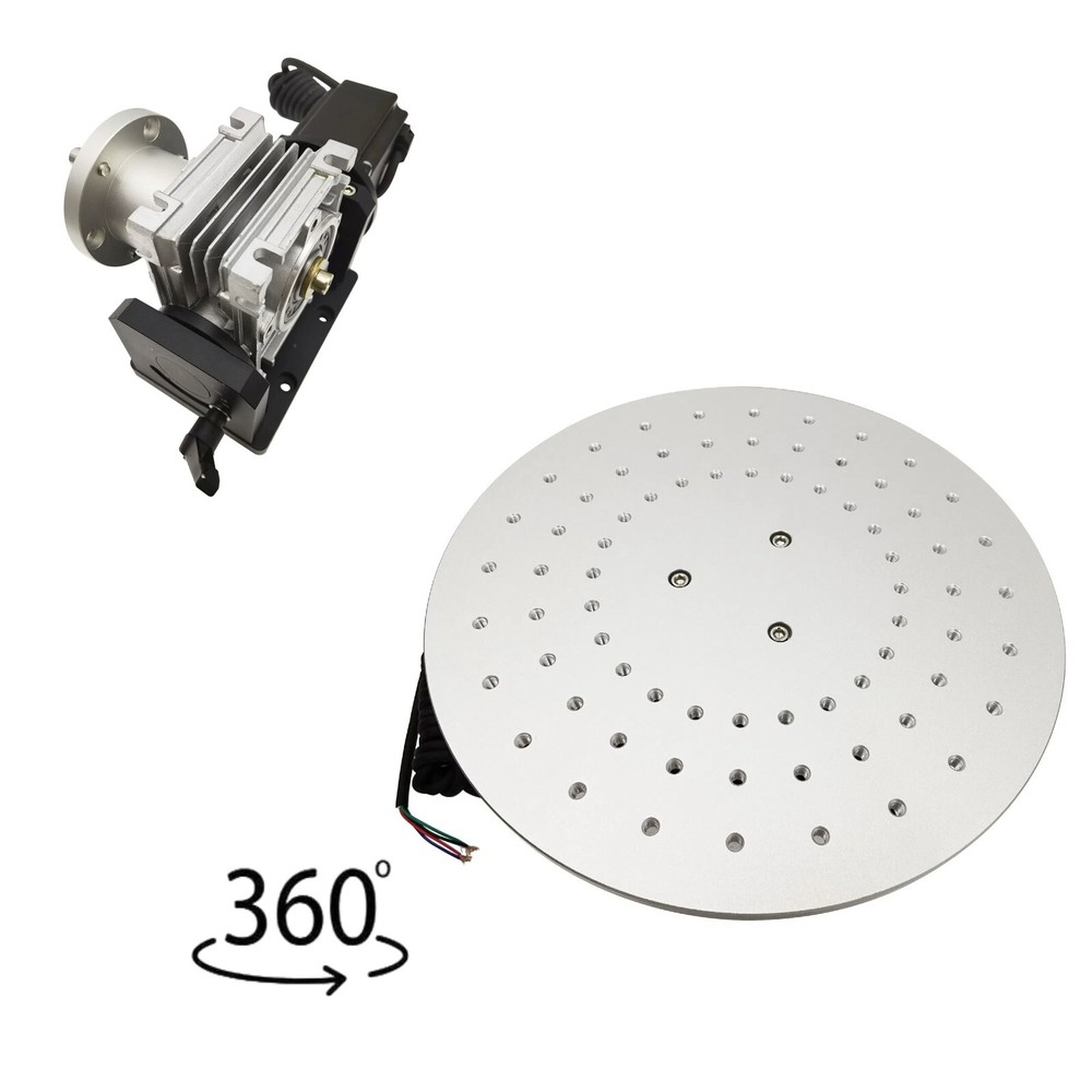 Electric Laser Marking Machine Rotary Workbench 360° Rotating Platform 110V