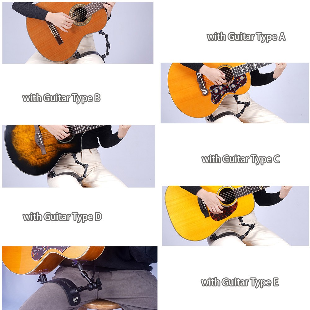 GUITTO Classical Guitar Balance Support - Guitar Practice Foot Stool Adjustable