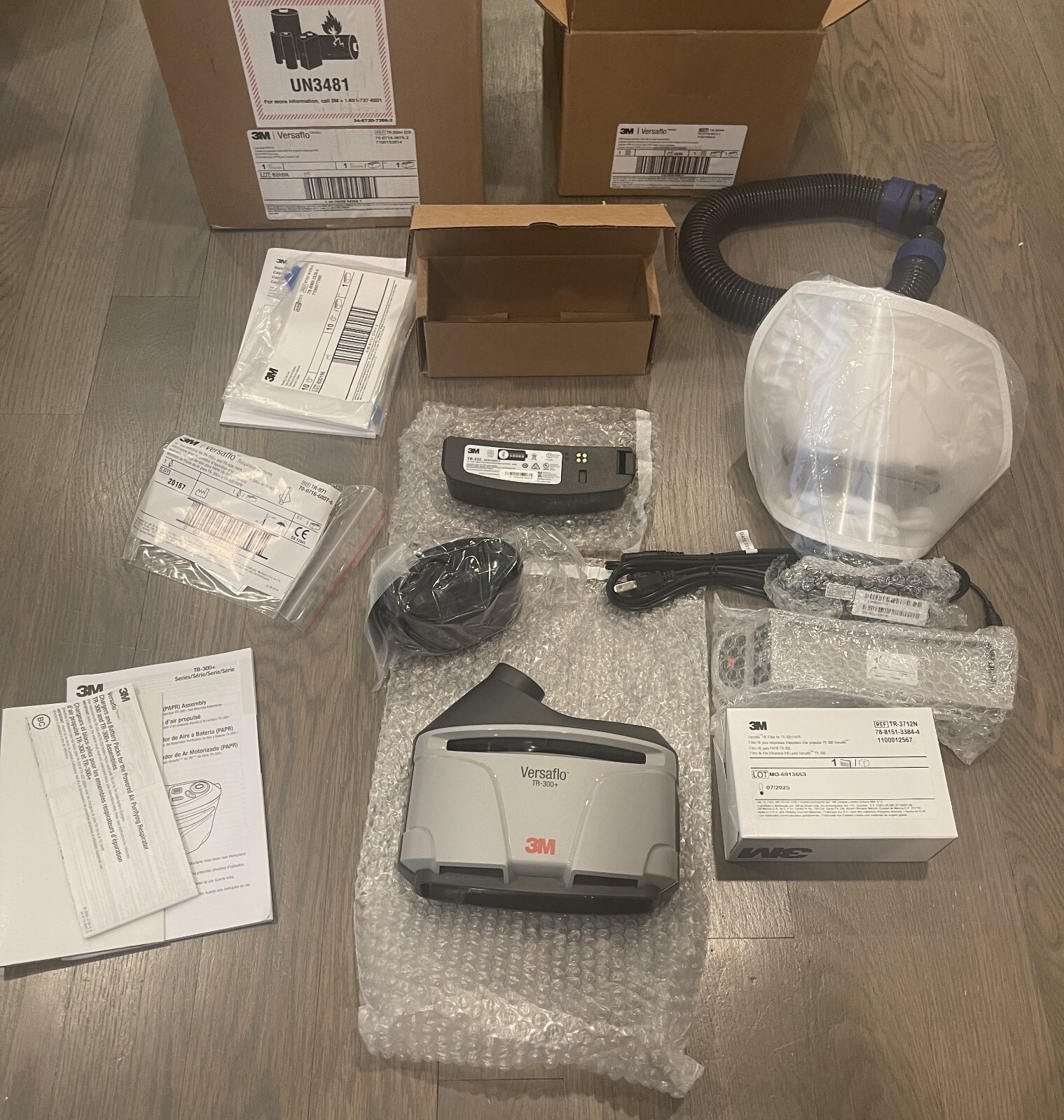 3M PAPR Respirator, Versaflo Powered Air Purifying Respirator Kit, TR-300N+ ECK