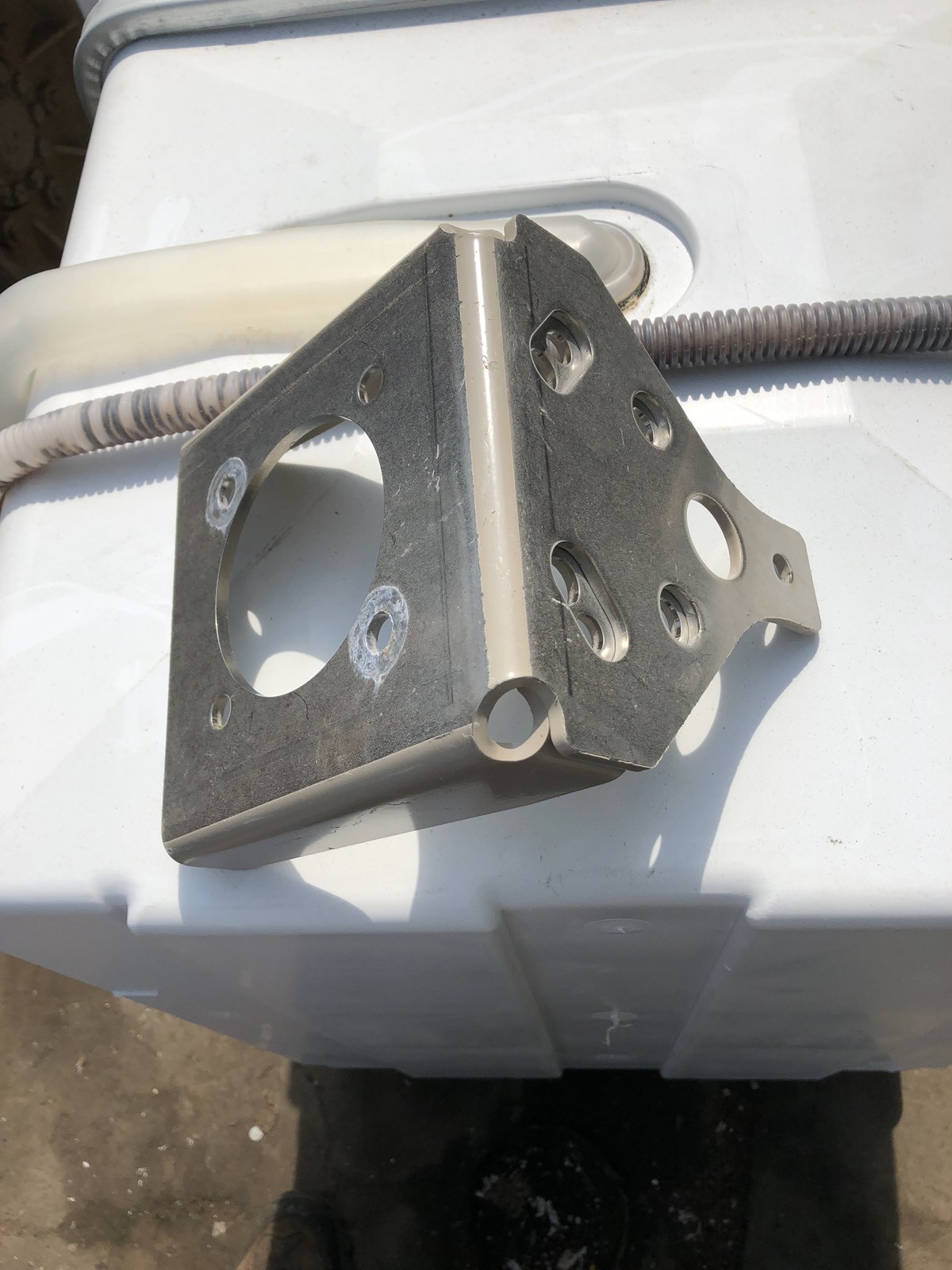 New HEAVY 3/16" Stainless Steel HMMWV Humvee Radio Antenna Mount