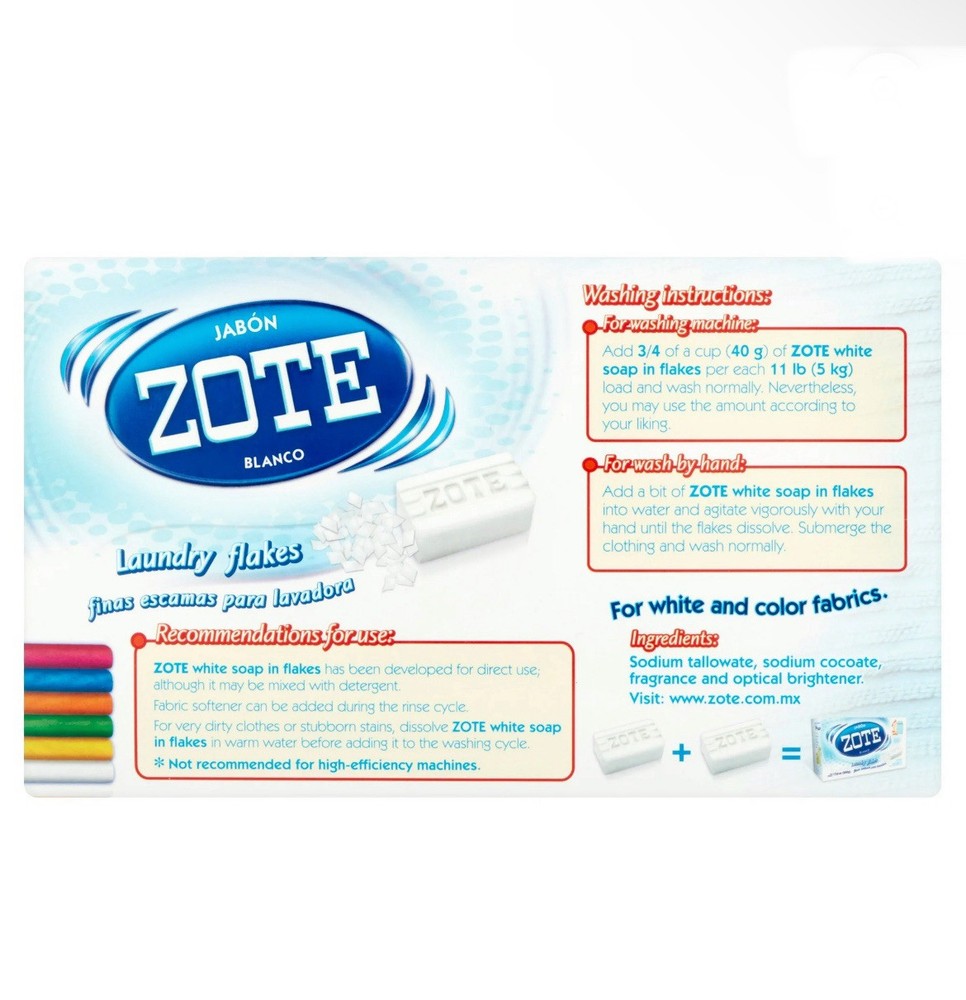 zote soap flakes 3 pack