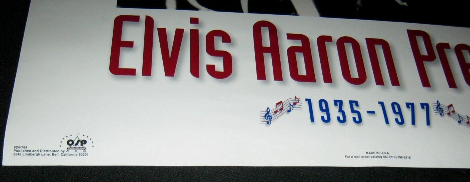 ORIGINAL 1995 OSP ELVIS PRESLEY ENT LICENSED POSTER AN AMERICAN LEGEND 24x36