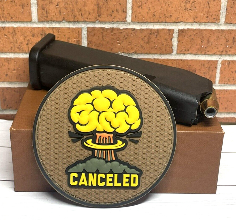 Tactical Morale Patch - PVC Canceled Patch - Meme Military Gun Patch
