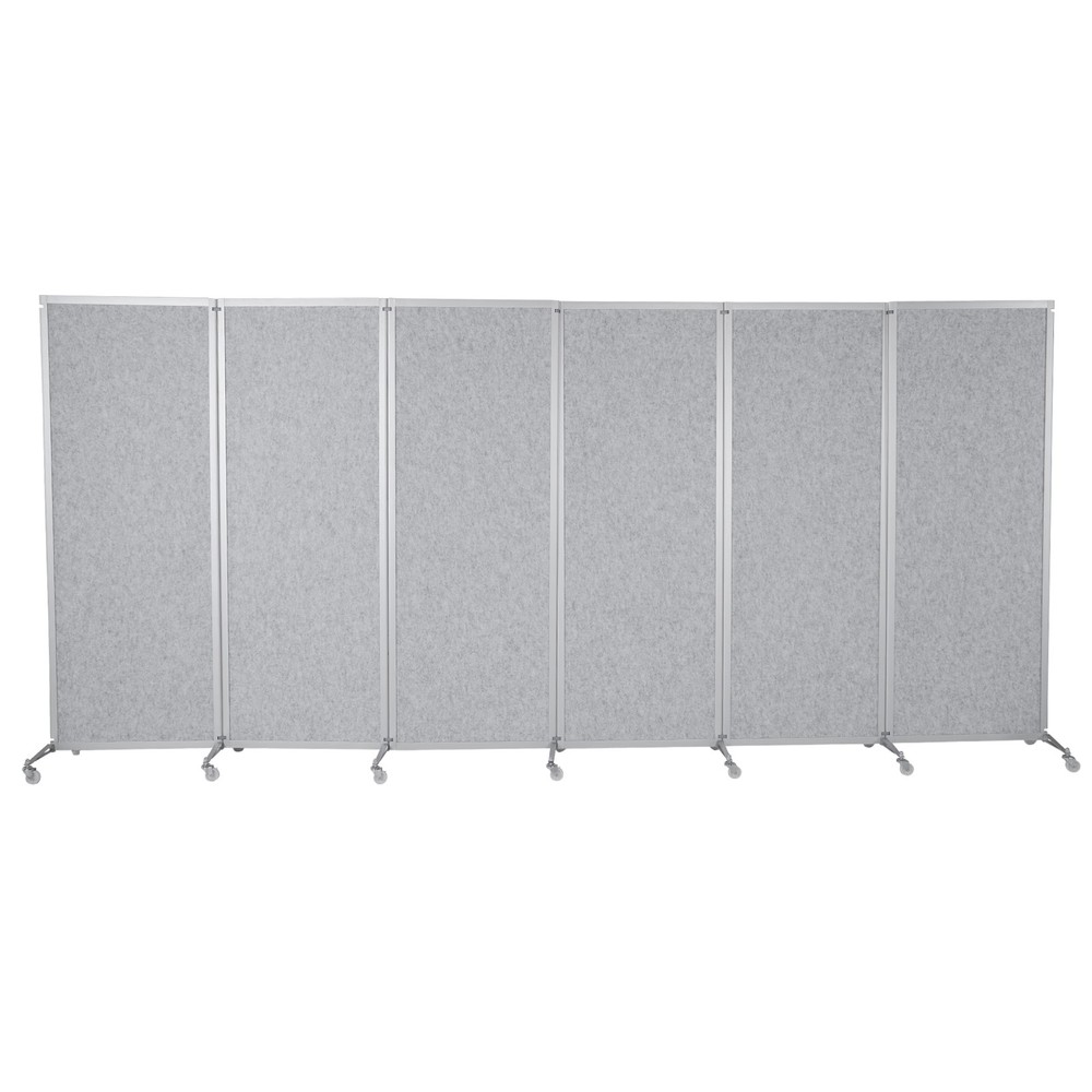 Rolling Privacy Room Divider with Lockable Wheels Office Mobile Screen Partition