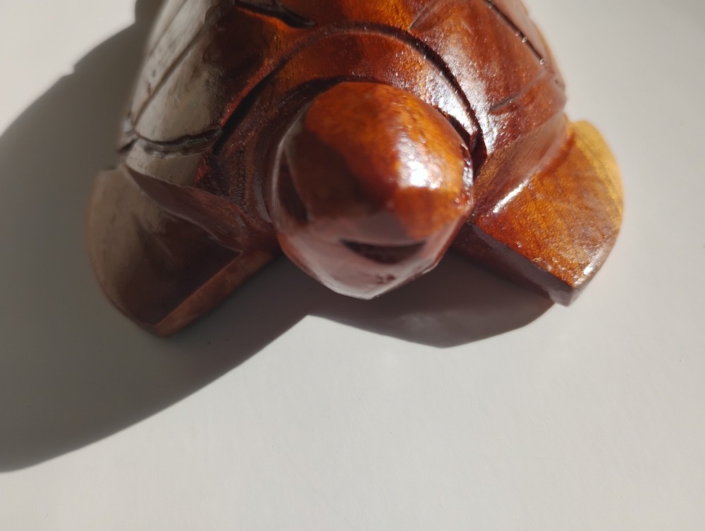 Wooden Turtle Carved