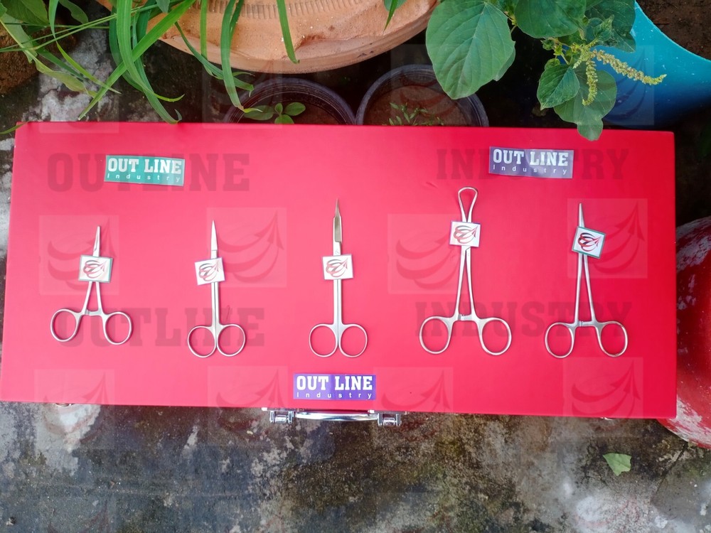 Set Surgery Surgical Instruments Basic 5 pieces