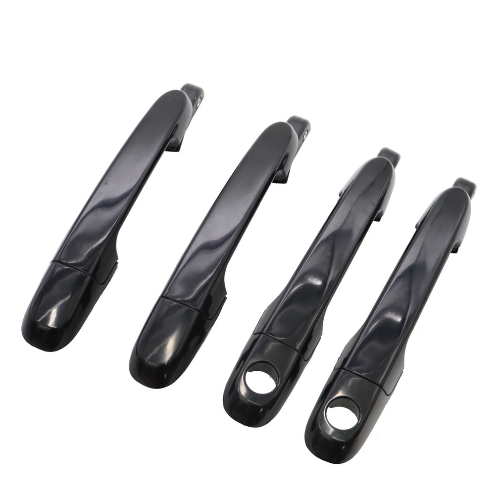 4pcs Outer Door Handle Front & Rear For Hyundai Accent 2006 - 2011 Primed Black